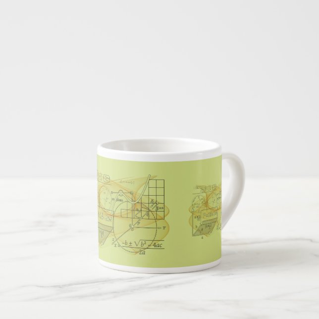 Coole Mathematik-Physik-Wissenschaftespresso-Tasse Espressotasse (Vorderseite Rechts)