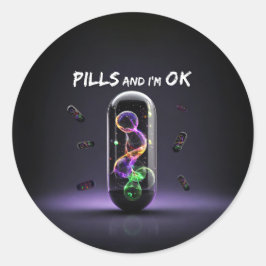 Coole Medizin Medizin Design Runder Aufkleber