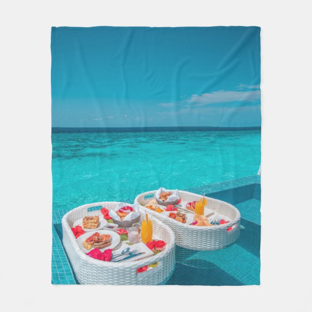Coole Meereslebewesen Fleecedecke (Vorderseite)