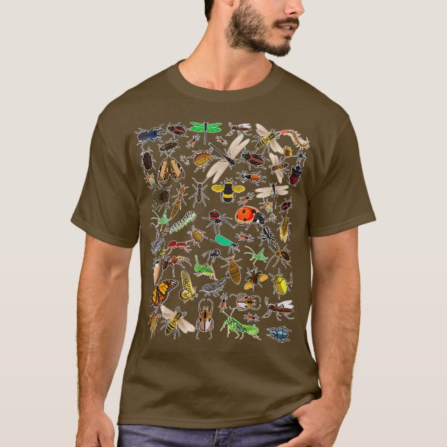 Coole Menge von Bugs Funny Insect Lover Boy Gesche T-Shirt (Vorderseite)
