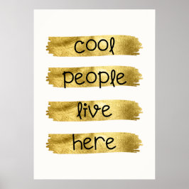 Coole Menschen leben hier Poster