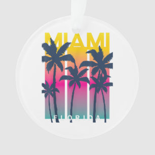 Coole Miami Florida Graphic Design T-Shirts, I Lie Ornament