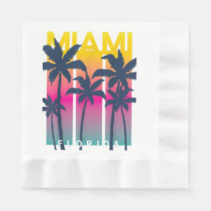Coole Miami Florida Graphic Design T-Shirts, I Lie Serviette