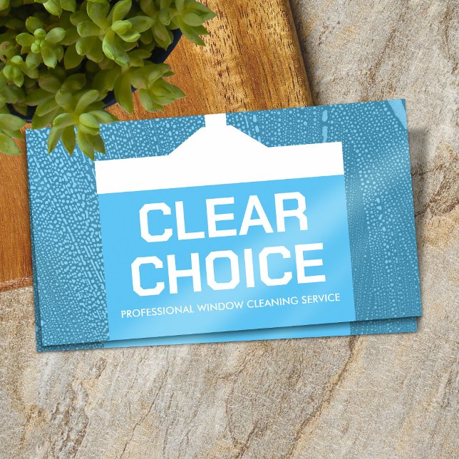Coole minimale Fensterreinigungsdienste Visitenkarte (Von Creator hochgeladen)