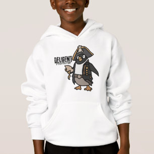 Coole Minimalistische Penguin Chilling   Funny Hoodie
