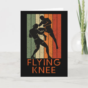 Coole Mma, Kickboxen und Muay Thai Flying Knee Karte