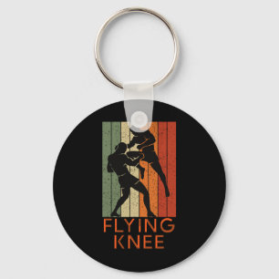 Coole Mma, Kickboxen und Muay Thai Flying Knee Schlüsselanhänger