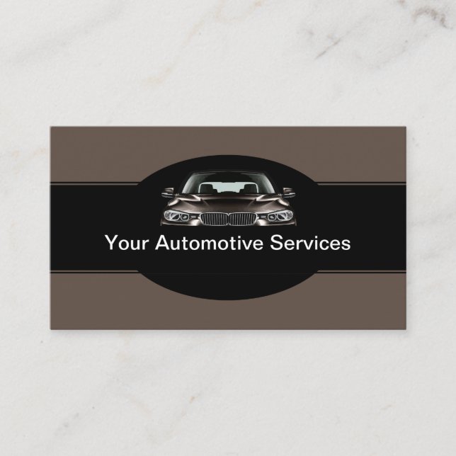 Coole moderne Automobildienstleistungen Visitenkarte (Vorderseite)