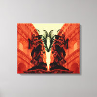 Coole moderne Collage des historischen Rom in Rot
