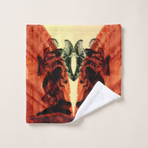 Coole moderne Collage des historischen Rom in Rot