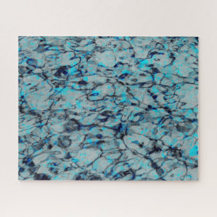 Coole, moderne Digitalkunst des blauen Wassers