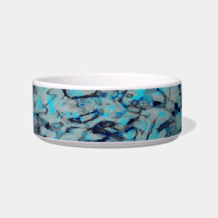 Coole, moderne Digitalkunst des blauen Wassers Napf