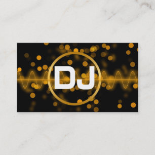 Coole moderne DJ Music Club Business Card Visitenkarte