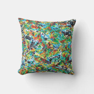 Coole moderne, einzigartige Abstrakte Blume Muster Kissen