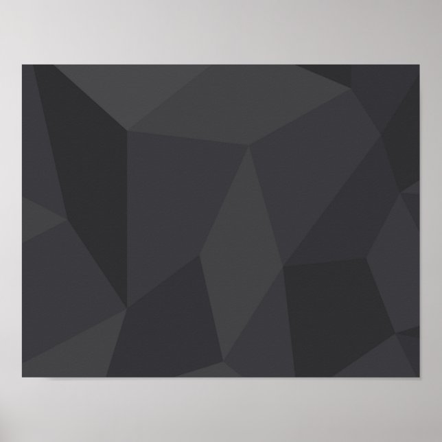 Coole, moderne, elegante, trendige Trapezformen Poster (Vorne)