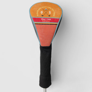 coole, moderne Farbe Golf Head Cover mit Golfernam Headcover