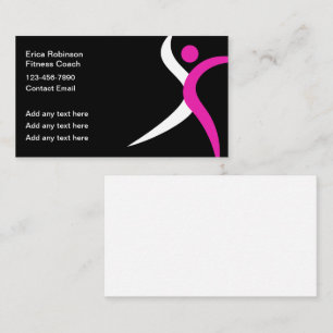 Coole, moderne Fitness Coach Business Cards Visitenkarte