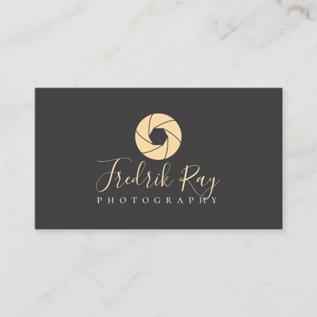 Coole moderne Fotograf-Visitenkarte Visitenkarte (Vorderseite)