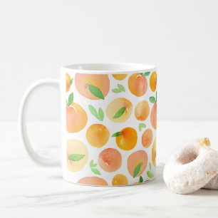Coole moderne Fruchtpfirsichorange Tasse
