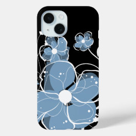 Coole moderne Girly Blue und White Blume title_seo2