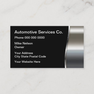 Coole moderne metallische Automobilindustrie Visitenkarte