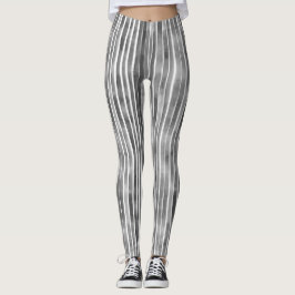 Coole, moderne monochrome Streifen Leggings