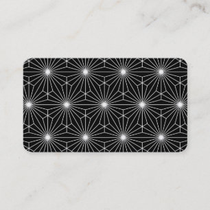 Coole moderne optische Schwarzweiss-Illusion Visitenkarte
