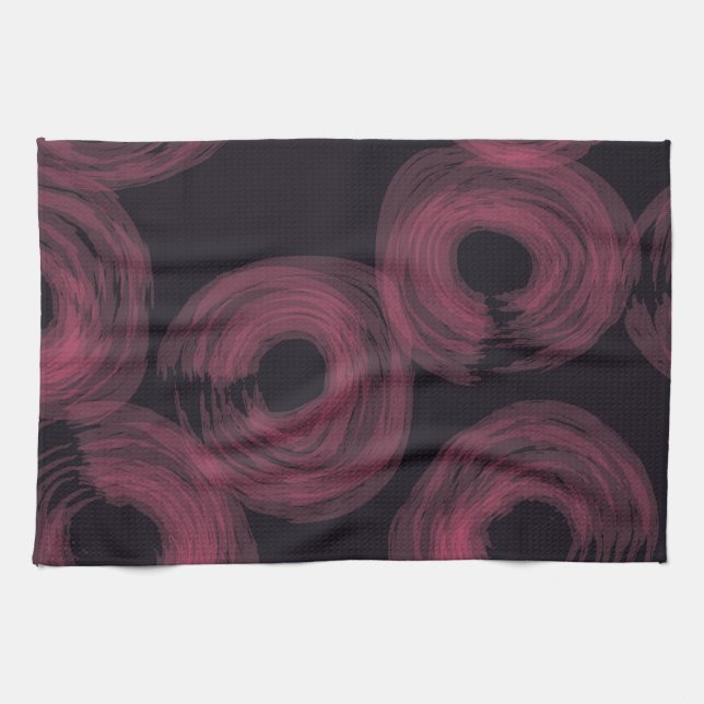 Coole, moderne, trendige Aquarellbilder Geschirrtuch (Horizontal)