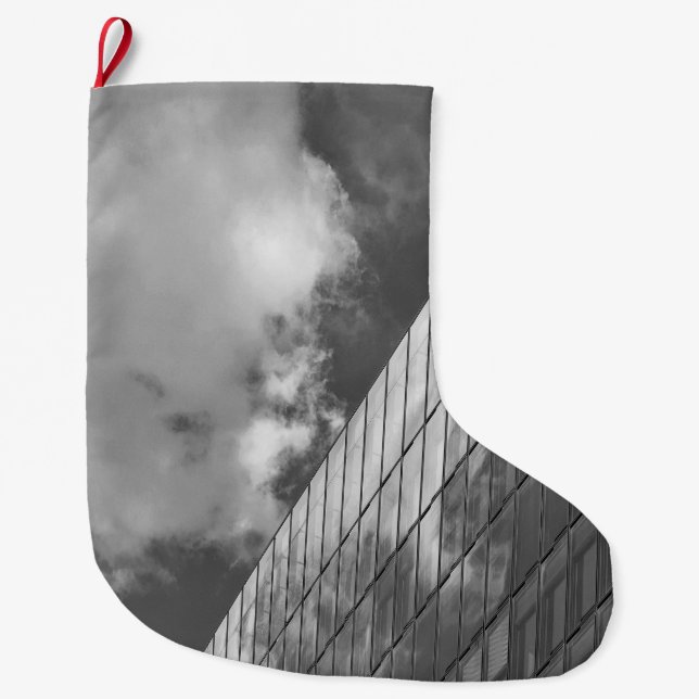 Coole, moderne, urbane Natur und Architektur Großer Weihnachtsstrumpf (Vorderseite)