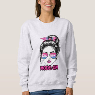Coole Mom-Mode Ein – Lustiges Trendiges Mom-Leben- Sweatshirt
