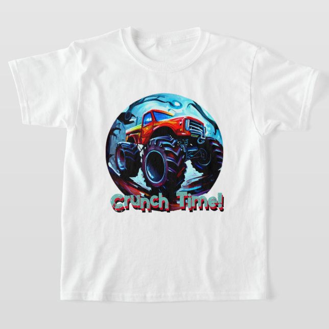 Coole Monster-LKW-Laufzeit T-Shirt (Ablage )