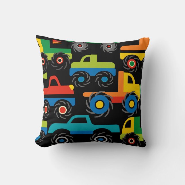 Coole Monster-LKW-Transport-Geschenke für Jungen Kissen (Vorderseite)