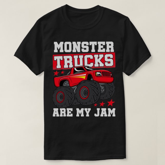Coole Monster Trucks sind meine Jam Kids Boys Amp  T-Shirt (Design vorne)