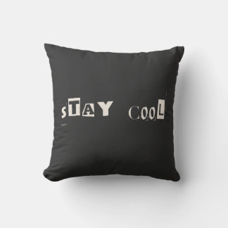 Coole Motivierend Einstellung Typografie bleibe Kissen