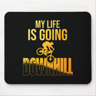 Coole Mountainbike-Kunst für Männer Jungen Downhil Mousepad