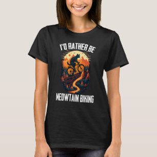 Coole Mountainbike MTB Bikerkatzen für Männer Frau T-Shirt