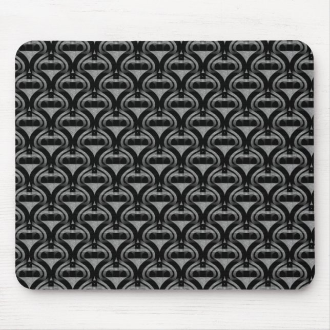 Coole Mousepad in Schwarz und Grau (Vorne)