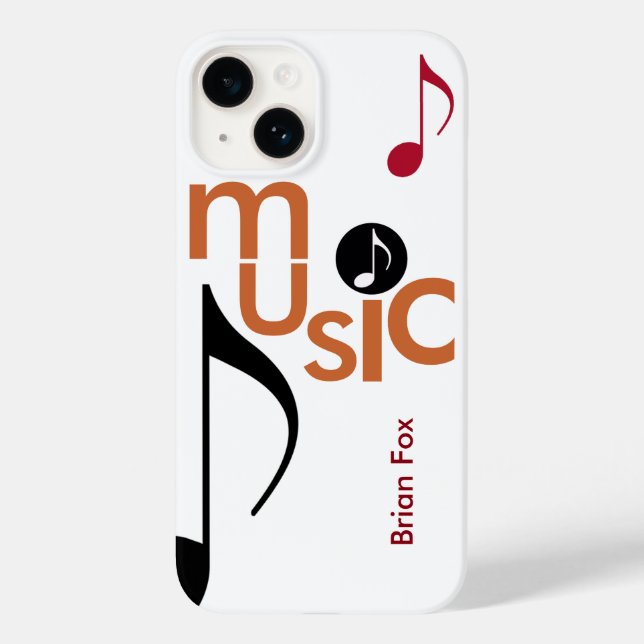 Coole Musik Case-Mate iPhone 14 Hülle (Rückseite)