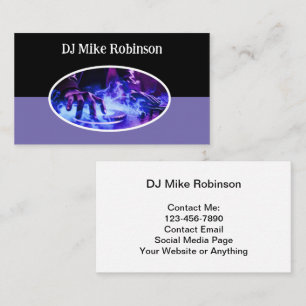 Coole Musik-DJ-Geschäftskarten Visitenkarte