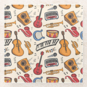 Coole Musik ThemenKlavierabende Gitarre Geige mehr Glasuntersetzer
