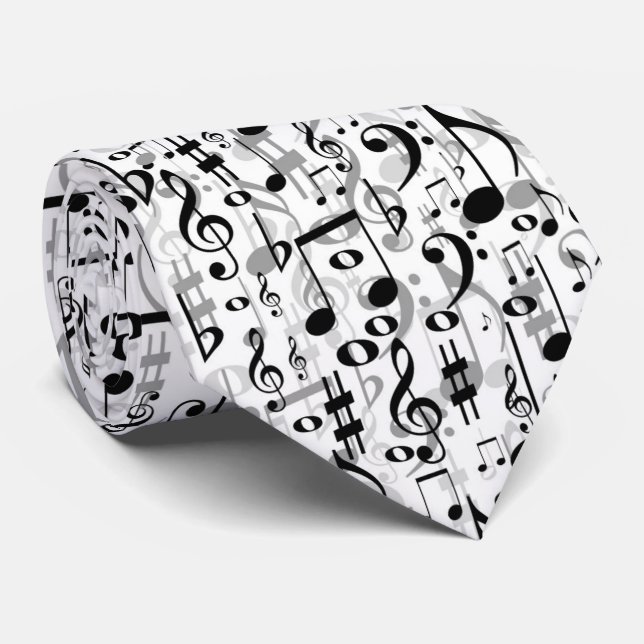 Coole musikalische Anmerkungen und Krawatte (Gerollt)