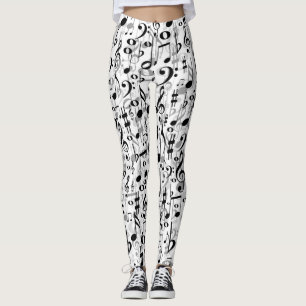 Coole musikalische Anmerkungen und Leggings