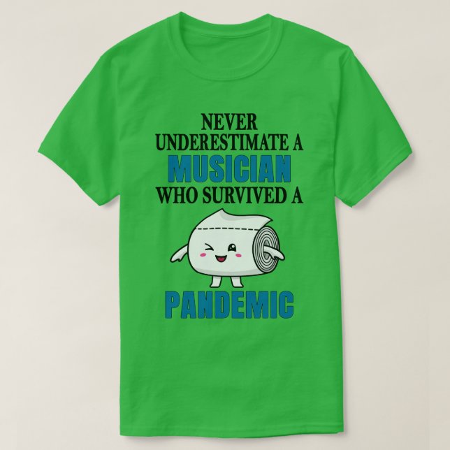 Coole Musikerpandemie T-Shirt (Design vorne)