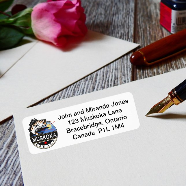 Coole Muskoka Kanada Fischerei Wappen im Freien (Von Creator hochgeladen)