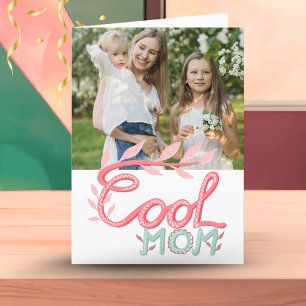 Coole Mutter Handlettering Muttertagsfoto  Karte