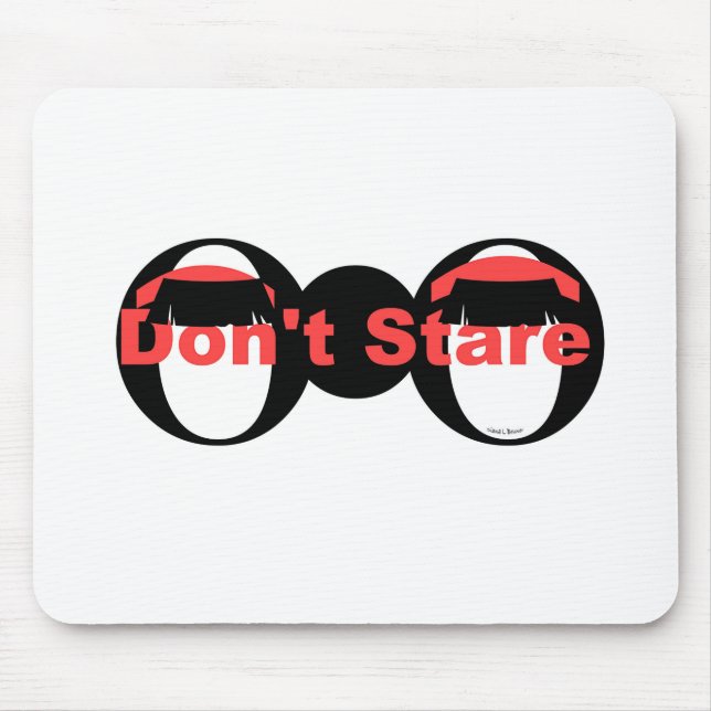 COOLE NACHRICHT Nicht starren Mousepad (Vorne)