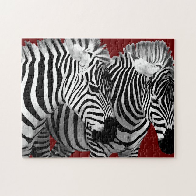 Coole Natur Wildnis Zebra (Horizontal)
