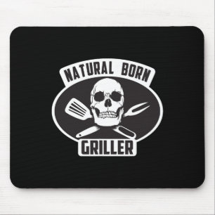 Coole, natürliche Geborene Griller Grillen Geschen Mousepad