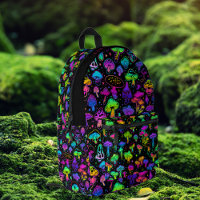 Coole Neon Mushrooms | Farbige Monogramm