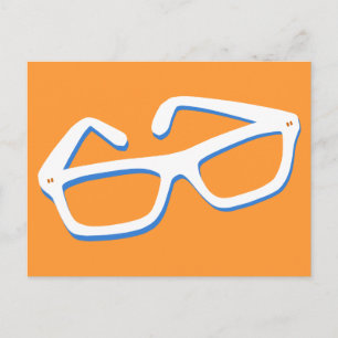 Coole Nerd-Brille Postkarte
